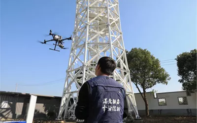 drone inspection system for power grid infrastructure monitoring and maintenance