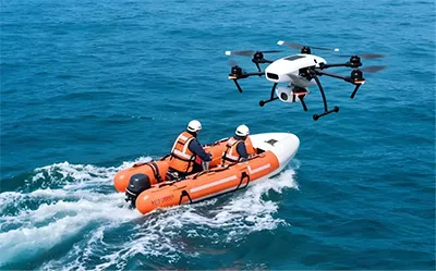 drone logistics delivery system for offshore and emergency transport operations