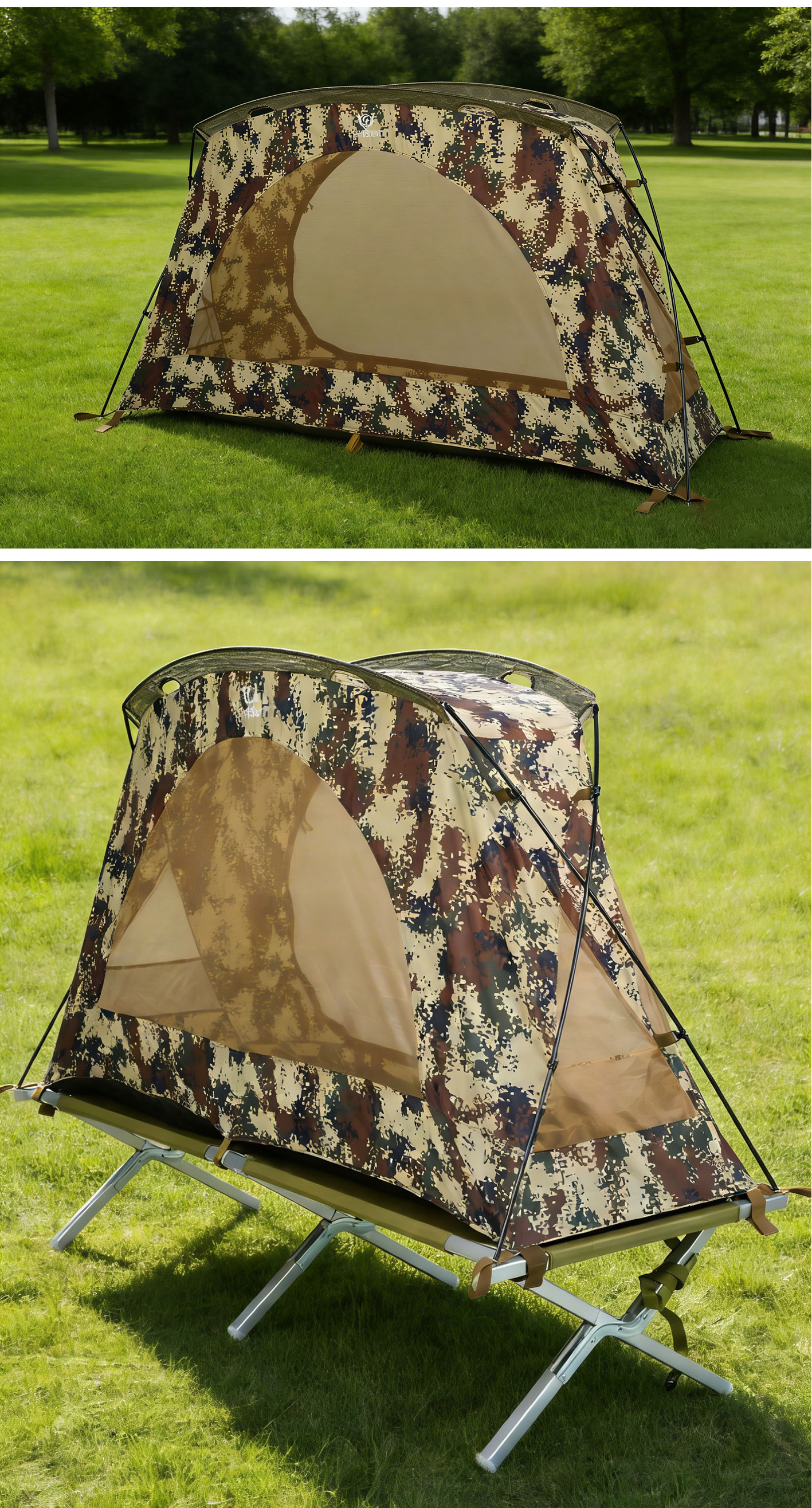 waterproof camouflage tent