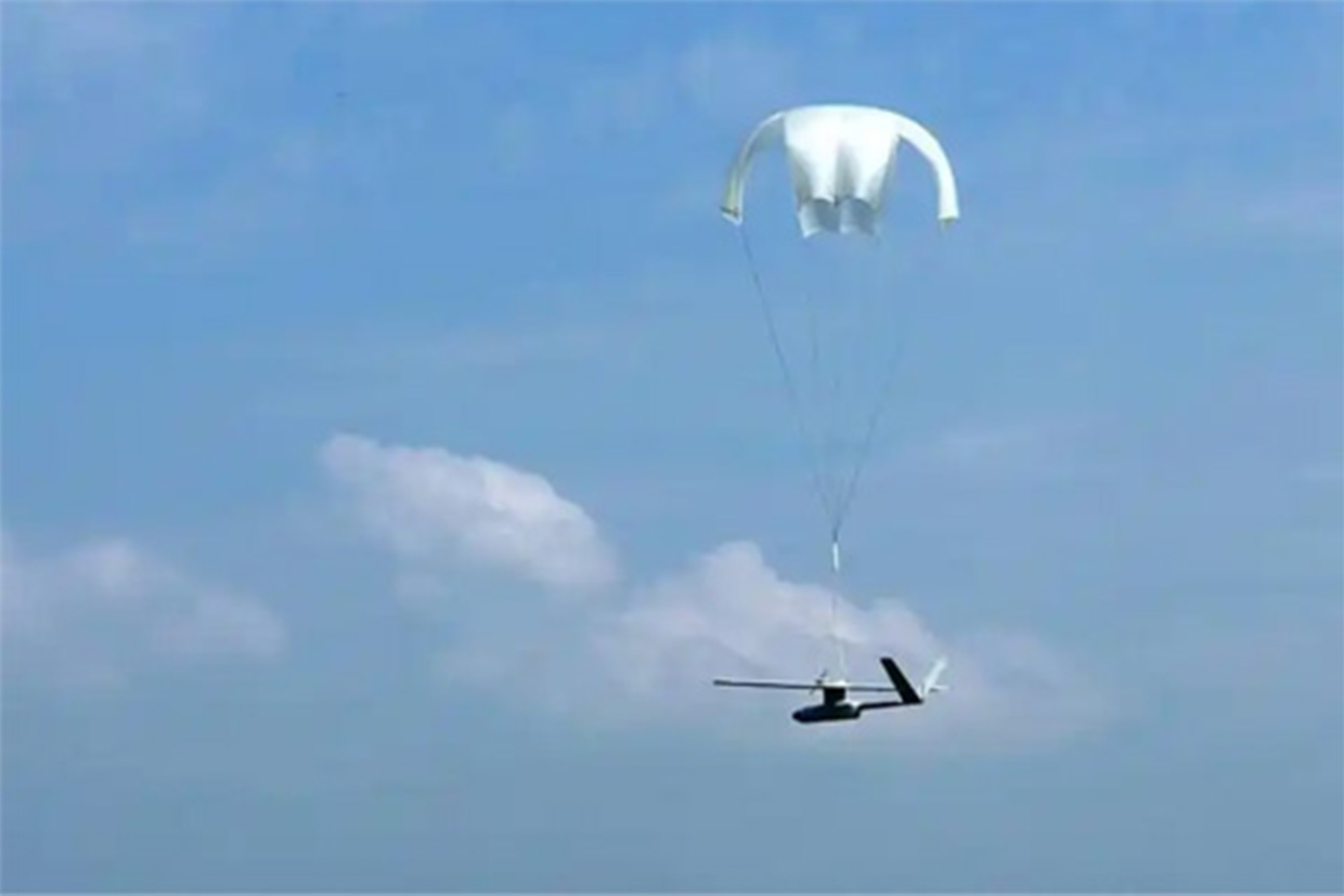 Chutist custom drone parachute recovery system for UAV flight safety and emergency landing protection