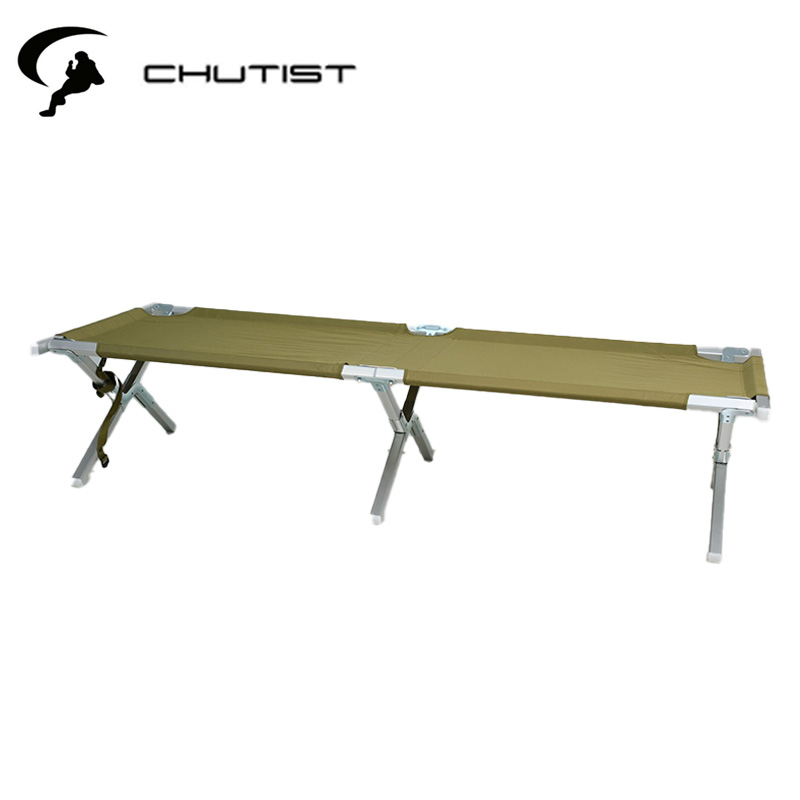 Portable ultralight camp cot for minimalist camping and hiking adventures