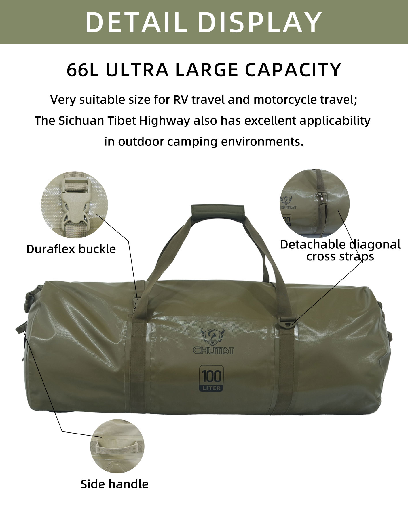 waterproof motorcycle duffel bag