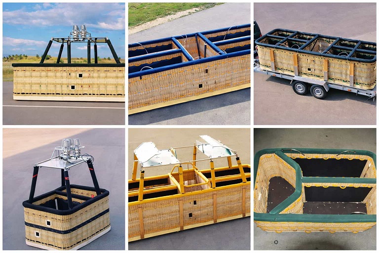 Divided hot air balloon hanging basket types ensure privacy and comfort; customization is available..jpg