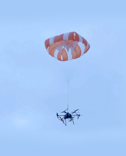 drone recycling parachute