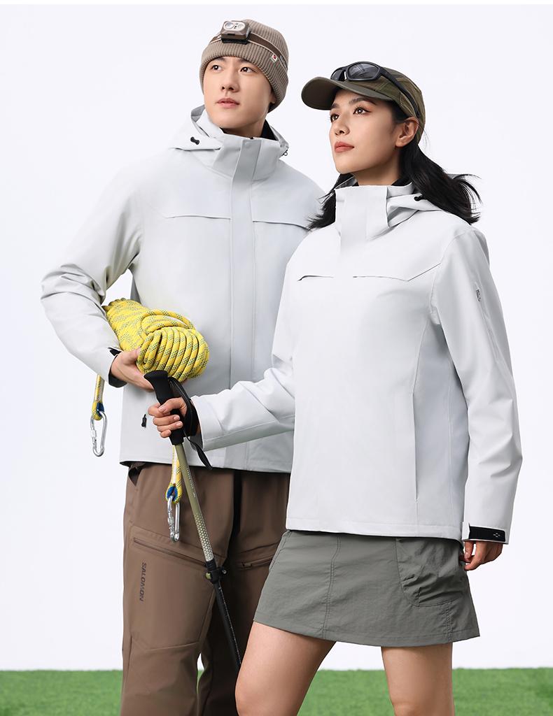 durable polyester waterproof jacket for men and women