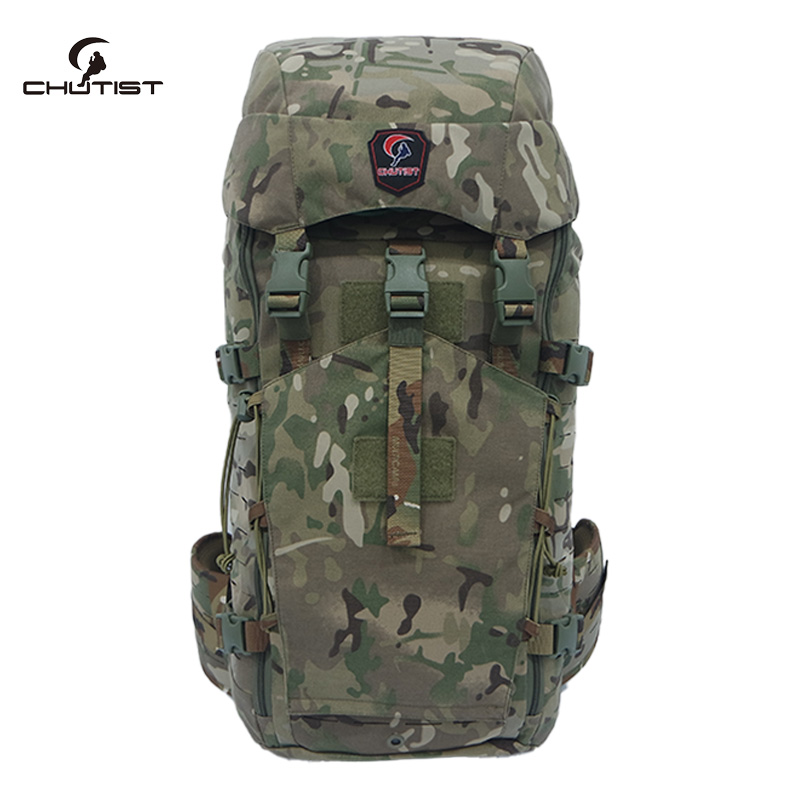 Chutist 45L modular tactical backpack designed as reliable military equipment for outdoor missions