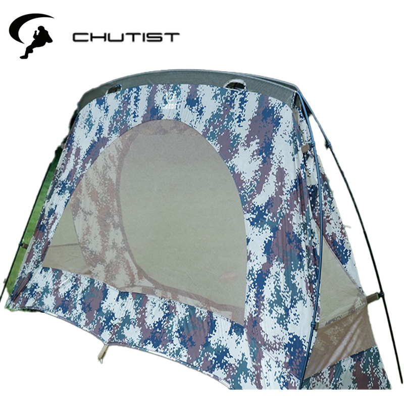 Chutist Camouflage Tent Waterproof Military Solo Tent with Aluminum Frame