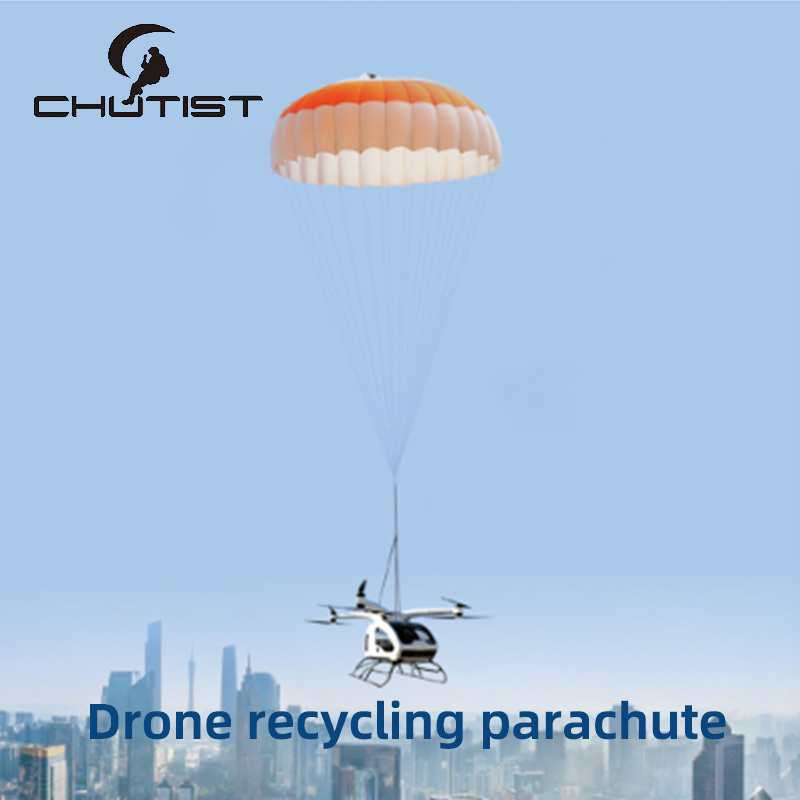Drone recycling parachute