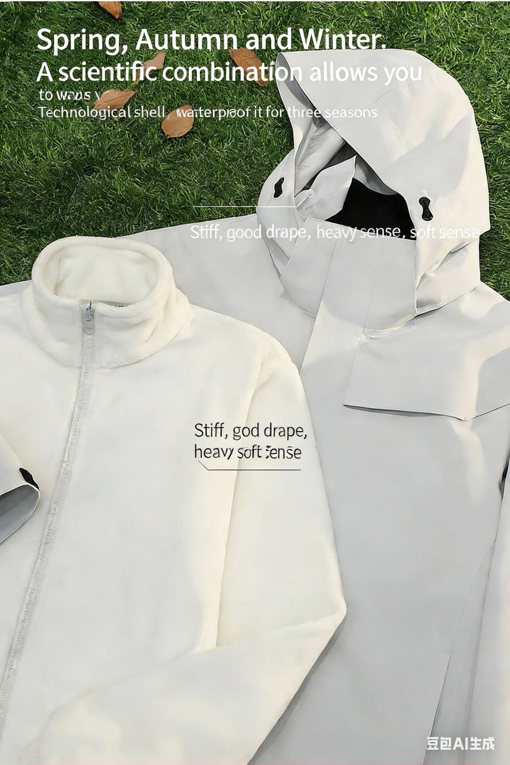 unisex fleece lined waterproof jacket for hiking